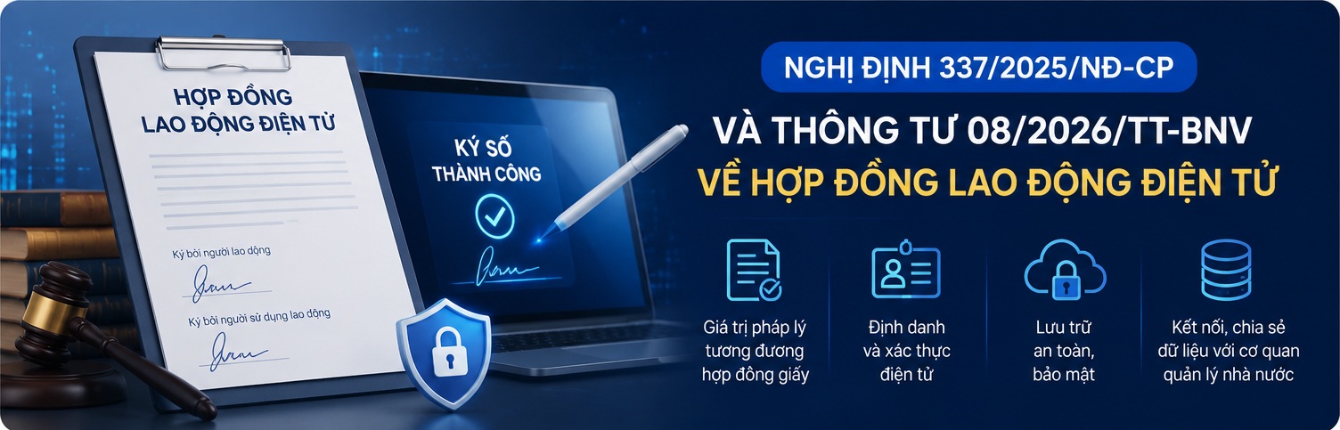 Nghị Định 337/2025/NĐ-CP Và Thông Tư 08/2026/TT-BNV Về Hợp Đồng Lao Động Điện Tử